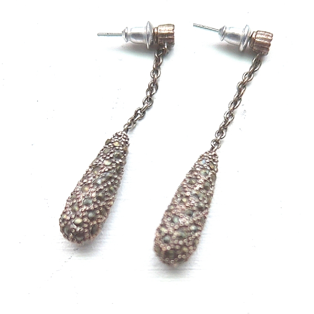 Chic Marcasite Drop Earrings